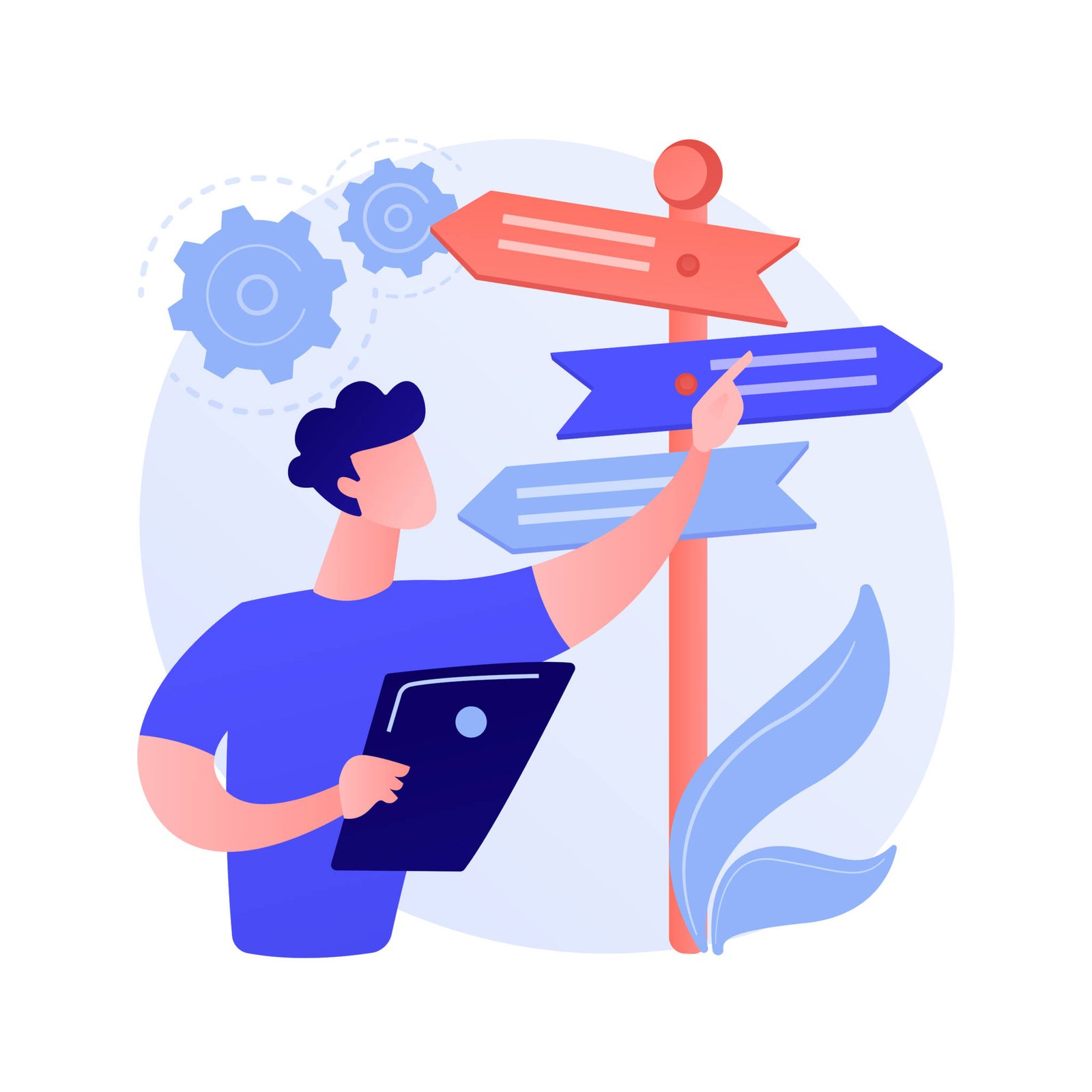 Decision making abstract concept vector illustration